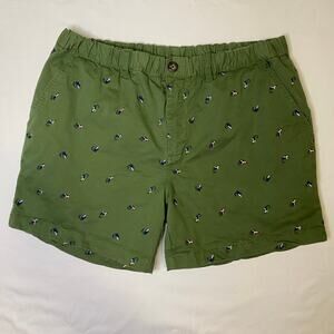 Chubbies Men's XL Green 5.5" Shorts Embroidered All Over Fishing Lure Originals